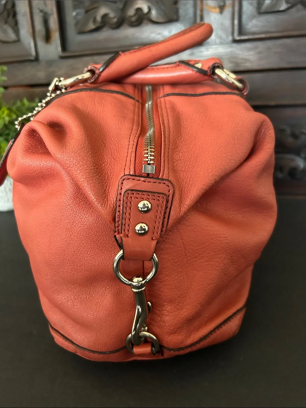 Coach Coral LARGE F15447 Ashley Leather Tote